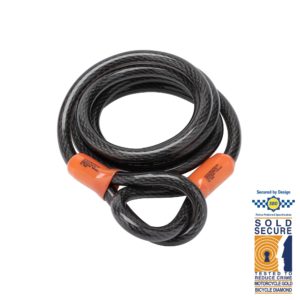 Self-Coiling Security Cables