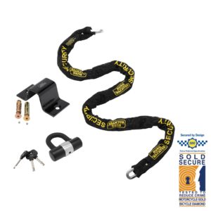 GKM 10 & 12mm Chain, U-Lock and Anchor Kit